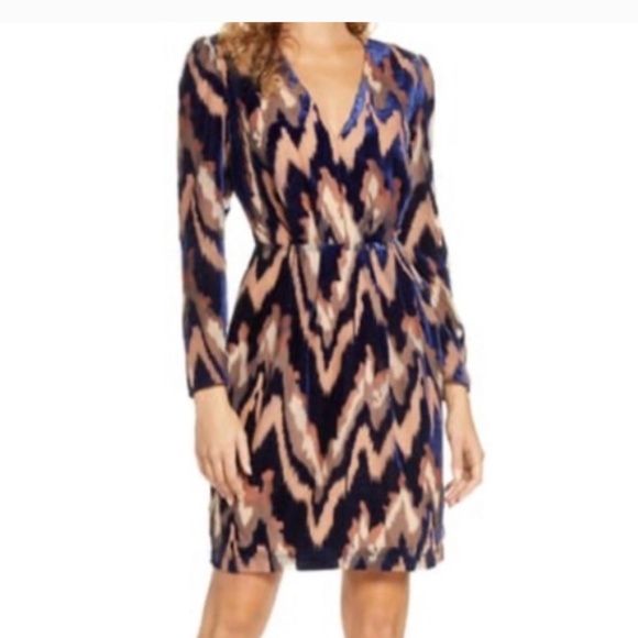 Harlyn Dresses & Skirts - Harlyn long sleeve blue/neutrals Size M